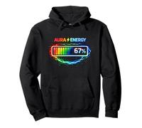 Tecnologia di Gioco a Batteria Aura Energy 67% Funny Meme Six Seven Felpa con Cappuccio