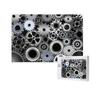 Tecnologia di rendering di ingranaggi metallici Arte digitale,Puzzle in legno da 1000 pezzi per famiglie, puzzle per adulti e adolescenti