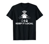 Tecnologia di Rete Domestica Intelligente con Hosting autonomo Keep It Local Maglietta con Stampa Grafica Economica