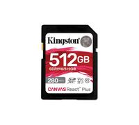 Tecnologia Kingston 512 GB Canvas React Plus SDXC UHS-II 280R/150W U3 V60 per Full HD/4K - Nouvo