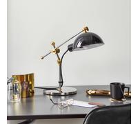TECNOLUMEN Lampada da scrivania del 1927 con snodi in ottone Tecnolumen