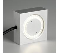 TECNOLUMEN Lampada multiuso Square con LED, cavo nero Tecnolumen