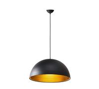 TECNOLUX EURO-Lampada a sospensione illuminazione moderna Nordic Rosca E27 per la sala studio del ristorante Camera da letto Loft Hall 40 cm di diametro nero e colore oro
