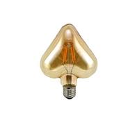 TECNOLUX EURO-Lampadine LED 4W E27 a filamento, illuminazione vintage LED 4W Edison Warm 3000K Heart