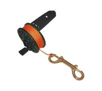 TECNOMAR Ac-92-2H - Bobina Guida con Manico e moschettone in Bronzo, Colore: Arancione, Taglia: 50 m