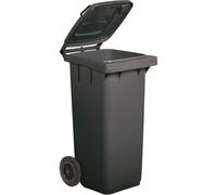 Tecnomat BIDONE CARRELLATO MOBILPLASTIC 120 l GRIGIO CON COPERCHIO