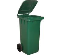 Bidone carrellato 48x55x93 cm 120 L verde scuro Mobil Plastic