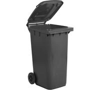 Tecnomat BIDONE CARRELLATO MOBILPLASTIC 240 l GRIGIO CON COPERCHIO