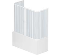 Tecnomat BOX VASCA VENUSIA SOFFIETTO 3 LATI 70x 160/170X70 H150cm APERTURA CENTRALE PVC PROFILO BIANCO