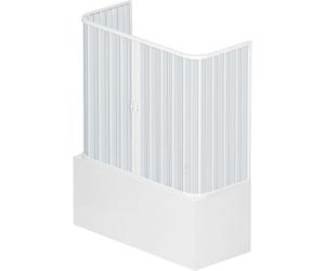 Tecnomat BOX VASCA VENUSIA SOFFIETTO 3 LATI 70x 160/170X70 H150cm APERTURA CENTRALE PVC PROFILO BIANCO