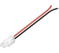Tecnomat CAVO DI COLLEGAMENTO BATTERIE CON SPINA 0,14 mm E CAVO 1,5 mmq NERO E ROSSO