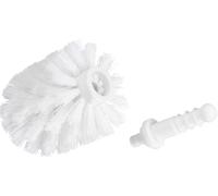 Wenko 15802100 Scopino WC con Adattatore Scopino di Ricambio, Materiale Plastico, 7,5 x 8,8 x 7,5 cm, Bianco