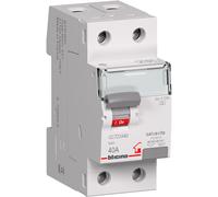 Interruttore differenziale Bticino 40A 2P 30 MA F 2 moduli GC723F40