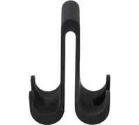 Wenko Gancio per Doccia Doppio Verna Duo, Gancio in Silicone per Box Doccia con Uno Spessore di Parete Fino a 10 Mm, Molto Spazio per Appendere Spugne, Asciugamani e Molto Altro Ancora, Nero