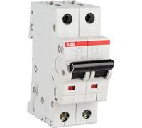 Interruttore magnetotermico ABB 2P 16A 6KA C 2M S202 S465908