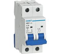 CHINT Interruttore magnetotermico NB1-63 2P 16A 6kA C 2 moduli 180318