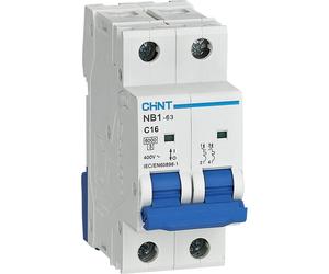 Tecnomat INTERRUTTORE MAGNETOTERMICO CHINT 2P 16A 6 KA CURVA C 2 MODULI 230/400 V