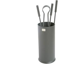 Tecnomat KIT ACCESSORI CAMINO "STYLE GRAFITE" IN FERRO BATTUTO - GRAFITE