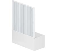 Rollplast BAST1LONCC28170 - Parete vasca a soffietto, 170 x 150 cm, PVC, 1 lato, 1 anta, apertura laterale, bianco
