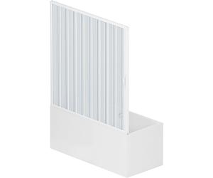 Tecnomat PARETE VASCA ASTRA SOFFIETTO 170xH150 cm APERTURA LATERALE IN PVC PROFILO BIANCO