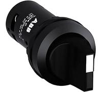 Tecnomat SELETTORE ABB 3 POSIZIONI 2NA STABILE DIAMETRO 22 mm NERO