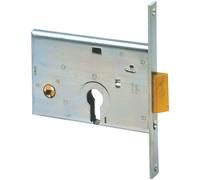Serratura metallo infilare 44145 cisa b.q zinc f.mm 16 f.sagom m1+scr h.mm 82 e.