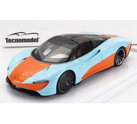 TECNOMODEL 1/43 MCLAREN SPEEDTAIL 2020 BLU ARANCIO MODELLINO STATICO DIECAST