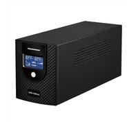TECNONEW TN-1200VA UPS per Computer 1200VA 500Watt, Gruppo di Continuità per PC, Tecnologia Line Interactive, AVR, 3 Uscite Schuko, Display LCD