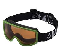 Tecnopro Skibrille Mistral 2.0, Unisex-Bambini e Ragazzi, Nero/Verde, 2