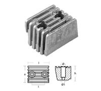 Tecnoseal 00722AL Anodo Volvo Penta Cubo per serie DPX Alluminio