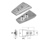 Tecnoseal 00733AL Anodo Volvo Penta Piastrina per serie SX DPH DPR pied