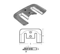 Tecnoseal 00815AL Anodo Piastra per Mercury serie Bravo One Mercury Mercruiser