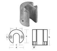 Tecnoseal 00818AL Anodo Collare per Trim Mercruiser Serie Bravo Alluminio