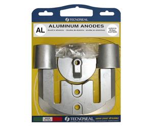 Tecnoseal Anodi - Compatibile Kit Mercury Bravo II-III Alluminio- Anodo in Zinco Gommone per Barca Gommone Vela Motore