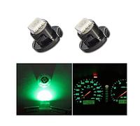 Tecnostore 2 LUCI LAMPADA LED VERDE T4.7 SMD 5050 lampadina auto luce abitacolo cruscotto