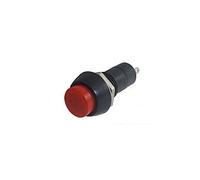 TecnoStore® Pulsante 12mm ROSSO rotondo da pannello normalmente aperto 3A 150V 2 PIN switch
