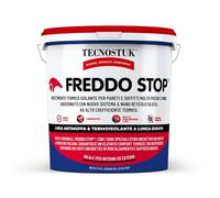 TECNOSTUK Freddo Stop 5 L. - Rivestimento Termico Isolante con Nano-Reticolo Siliceo - Barriera Contro il Freddo per Pareti e Soffitti - Pronto all’Uso, Classe A+, Recupera fino a 5/6 gradi