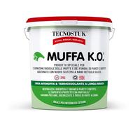 TECNOSTUK Muffa K.O. 3 L. - Fondo Speciale Antimuffa e Termoisolante - Igienizzante, Neutralizzante e Sbiancante per Pareti e Soffitti - Interni ed Esterni, Classe A+