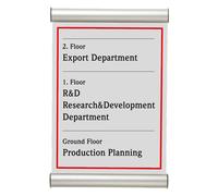 TECNOSTYL - 1012824H000 - Porta targa appendibile Door Sign - A4 - 21 x 30 cm - Tecnostyl - 99661 - Conf. da 1 Pz. - 1012824H000