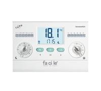 TECNOSWITCH Cronotermostato Giornaliero da Parete CR135BI Bianco