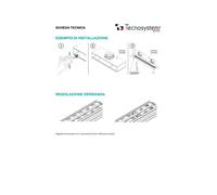 Tecnosystemi Diffusore lineare di mandata in PVC anticondensa con serranda a 4 feritoie