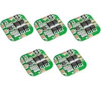 TECNOULAB 5 pezzi Scheda di protezione della batteria BMS PCM agli ioni di litio 4S 20A 14,8 V/16,8 V di picco