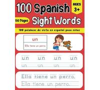 Tecnova Ramirez 100 Spanish Sight Words Illustrated Spanish Workbook (Tascabile)