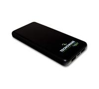 Tecnoware 10.000 mAh Caricabatterie Portatile con 2 Porte USB, Powerbank, per Smartphone e Tablet (iPhone e Samsung), Ricarica Tramite Micro USB o USB-C, con Indicatore Batteria