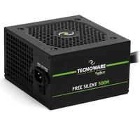 Tecnoware Alimentatore ATX Free Silent 500, Ventola Silenziosa 12 cm, ottimale per ricambistica, Protezione Sovratensioni, 2 x SATA, 1 x 24 Poli, 1 x 12V 4+4 Poli, 2 x Molex, Certificazione CE e Rohs