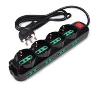 TECNOWARE MULTIPRESA POWER CLEANER 12: INGRESSO ITALIA - 4 USCITE ITALIA/SCHUKO - 8 USCITE ITALIA 10/16A - TOGETHER ON (FMP12IIG