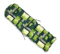 TECNOWEB Cuscino Arrotondato per Sdraio con poggiapiedi - 100% Made in Italy - Ricambio Cuscino Ideale per Sdraio da Giardino - Disponibili Diversi Colori