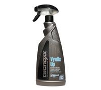 Tecnoxx Vynils Up Detergente per Cruscotti e Idratante per Plastiche Non Lisce - Lucidante con Aroma di Vaniglia e Cocco, Protezione UV, 750 mL con Spruzzatore, Brillantezza Naturale, Non Grassa