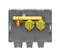 KIT COLLETTORE GAS K2.2 MULTI Int 2 VIE TC 1" 3/4" Valvole Rubinetti Sfera Gas