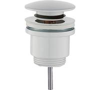 TECOM - Piletta di Scarico Tonda clic-clac Modello Standard Colore Bianco Opaco Damast 18217 - RUB7531 - Bianco Opaco